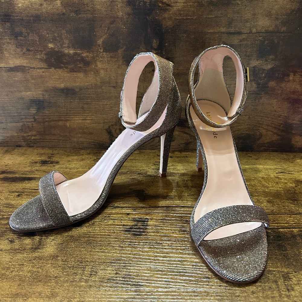 Kate Spade Isa Bronze Heels Size 8.5